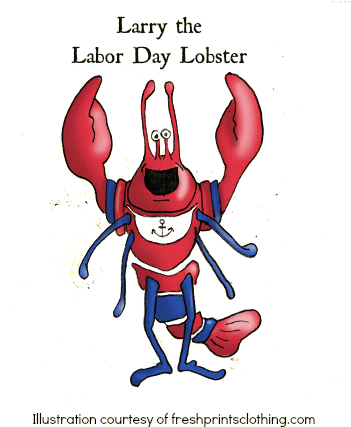 Lobster Clipart Lobster Roll - Labor Day Lobster (368x429)