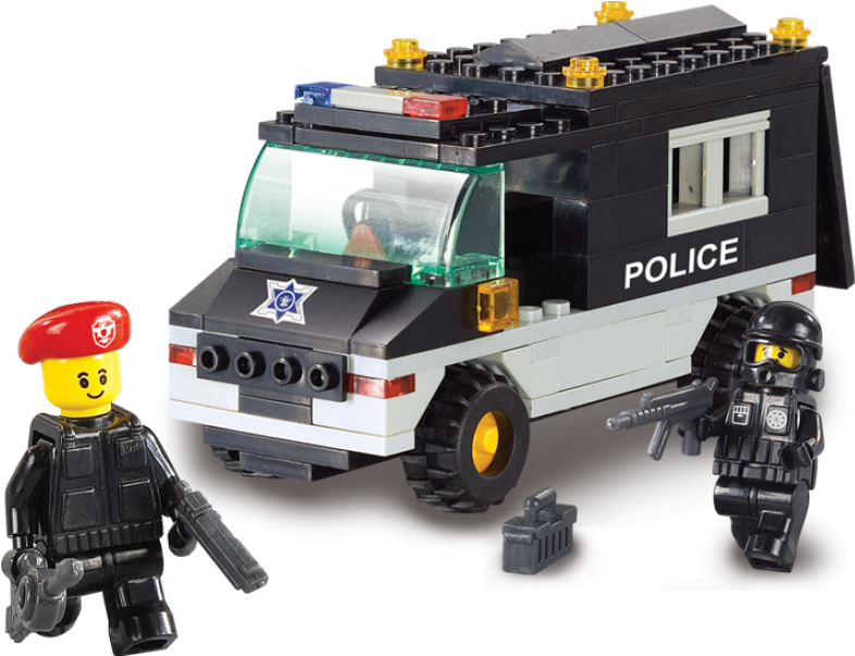 Riot Police Lego Swat Police Car - Sluban Riot Police (800x800)