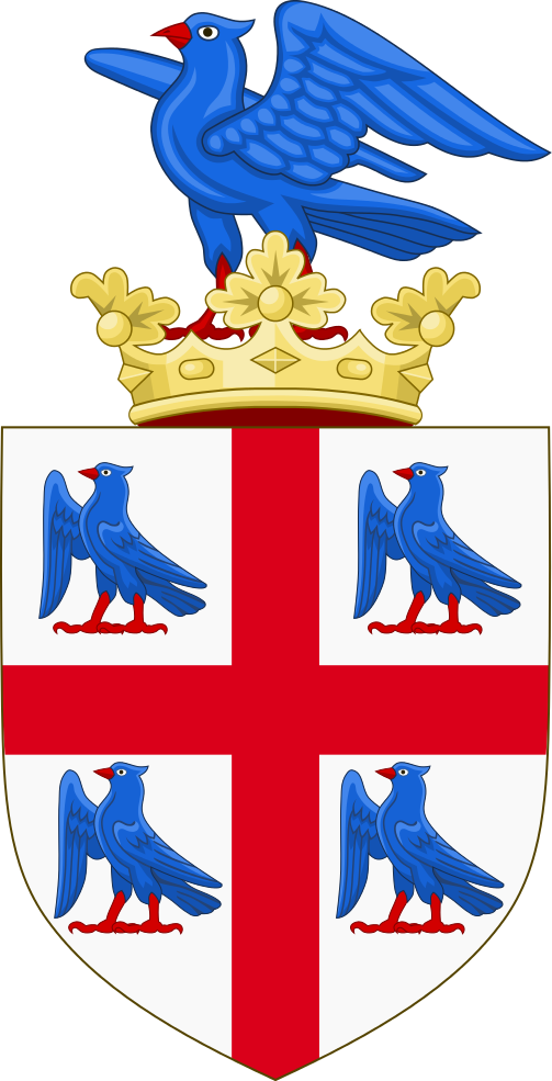 Arms And Crest Of The College Of Arms - Coat Of Arms (503x985)