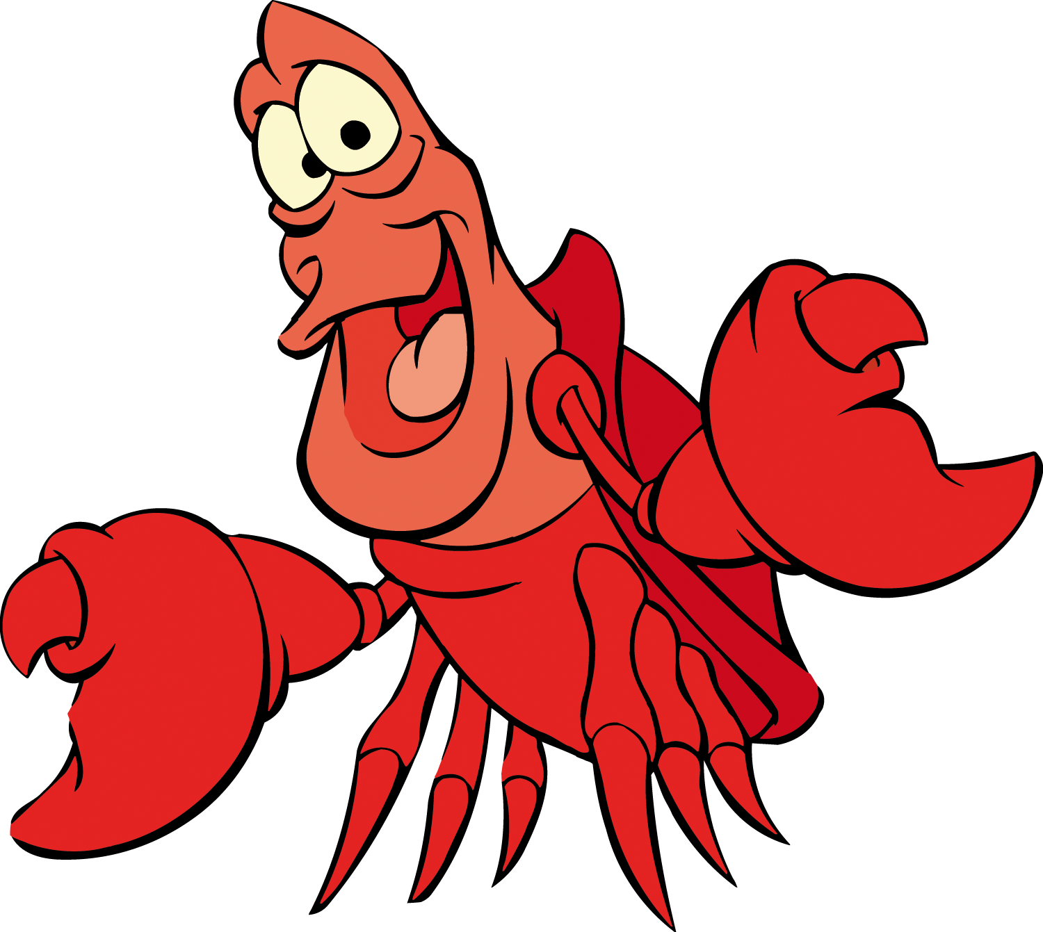 Lobster Animation Clip Art - Sebastian The Crab (1500x1341)