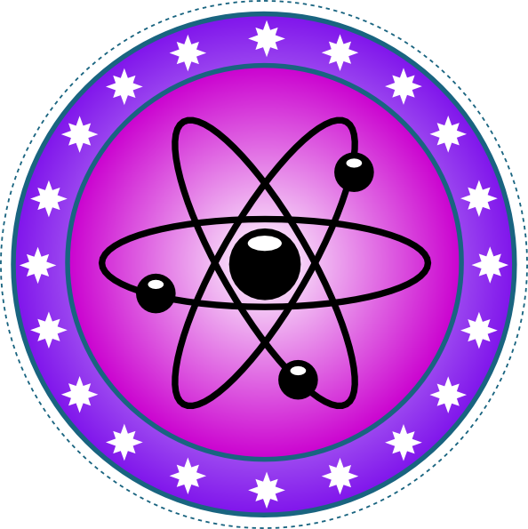 Nuclear Clipart Integrated Science - Atom (594x595)