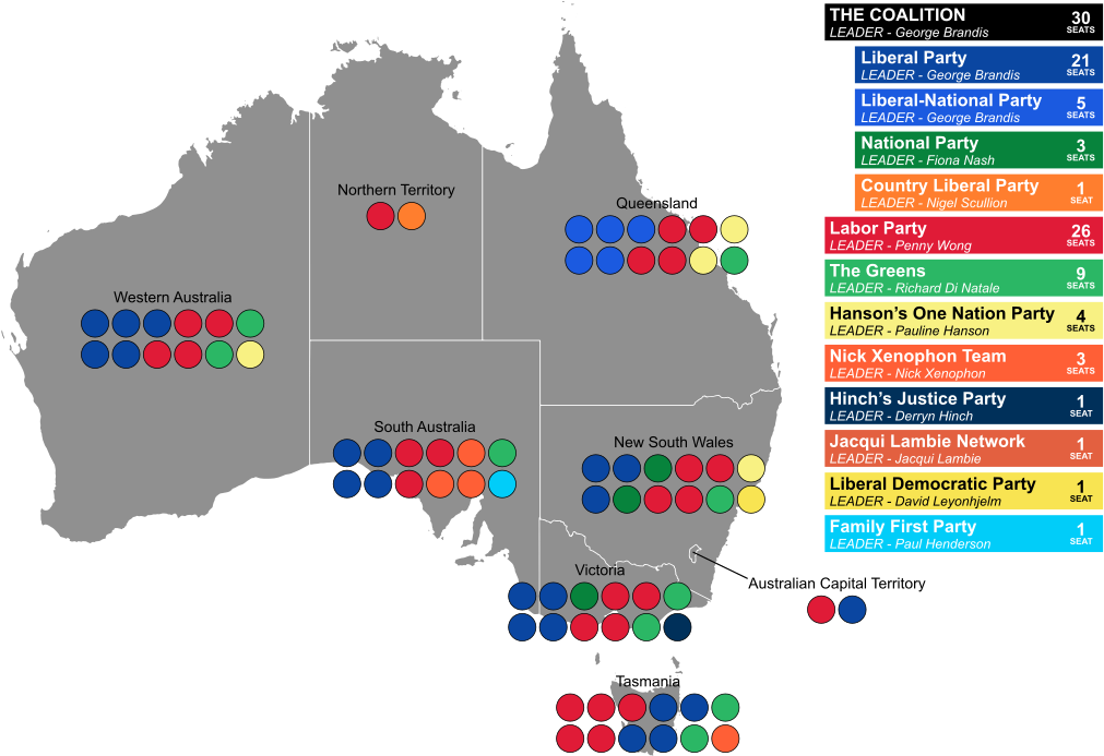 Australia Senate Election 2016 Map - Australia Election 2016 Results (1024x701)