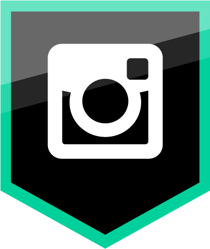 Instagram Free Green Shield Icon Alfredocreates - Instagram Pin Png (512x513)