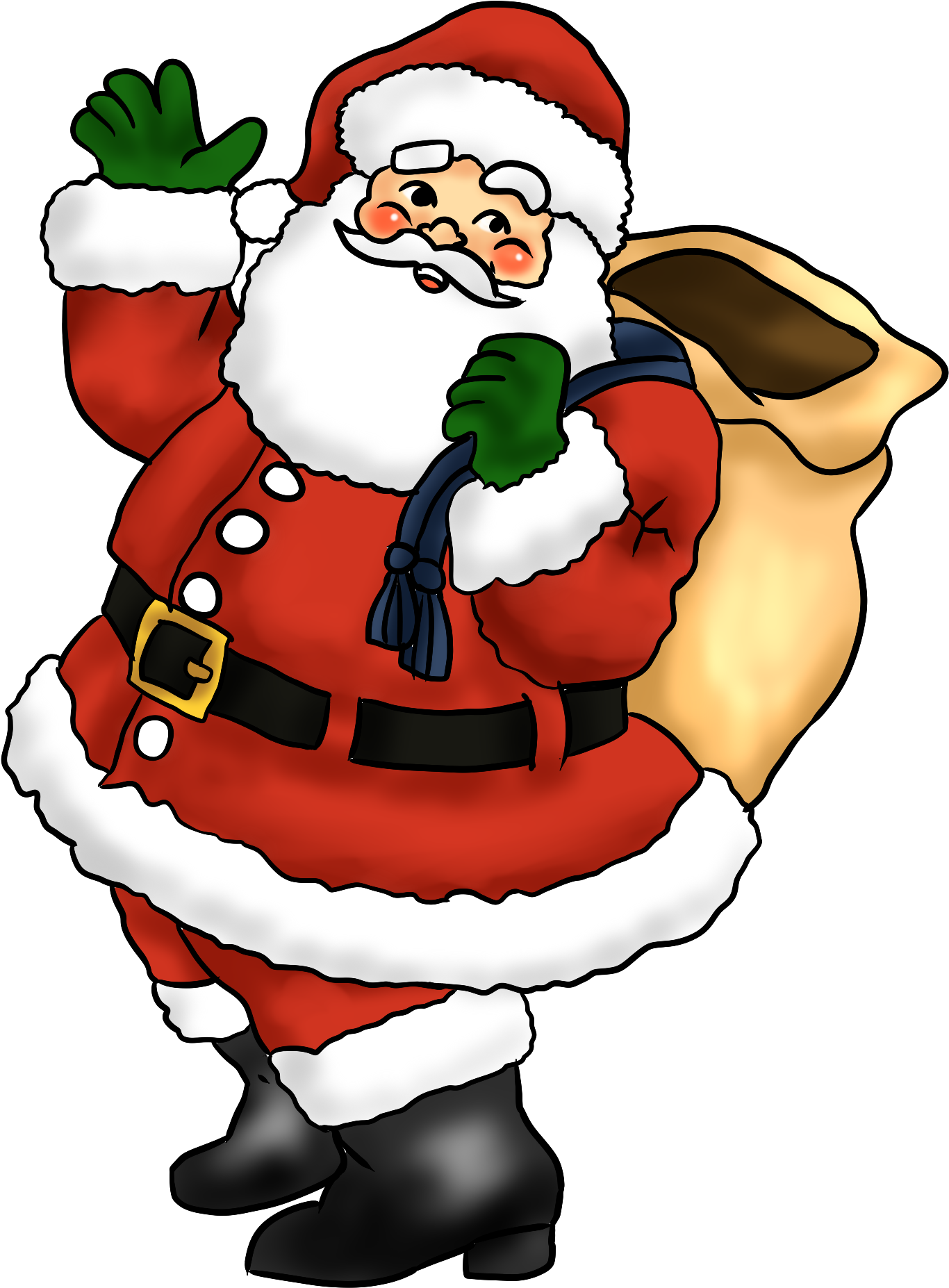 Santa Clip Art Borders - Santa Please Stop Here Personalised Christmas Sign (2000x2000)