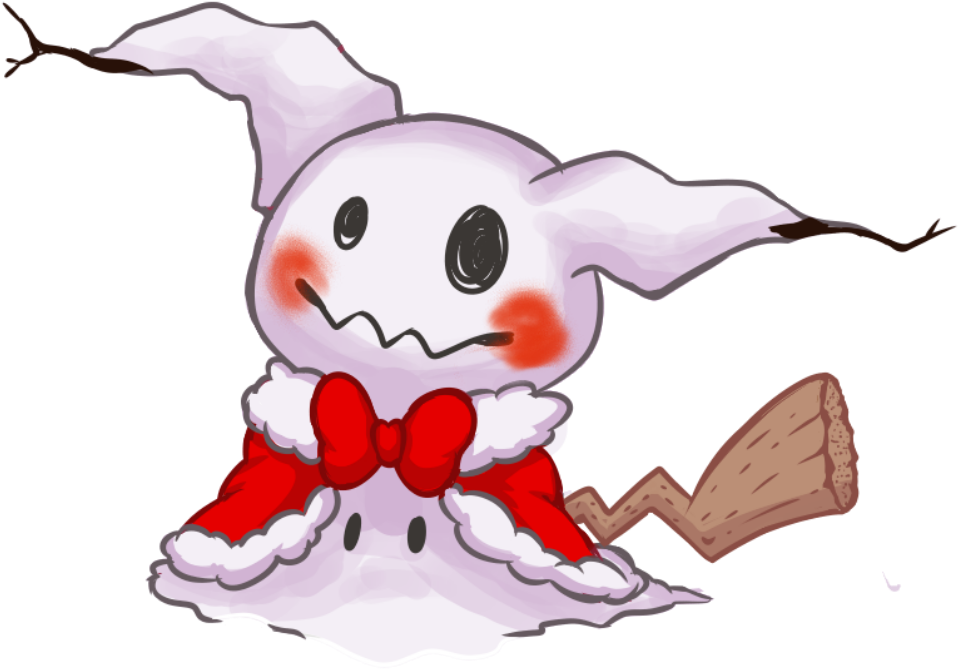 Happy Holidays Mimikyu By Luckykitzy - Mimikyu (1020x700)