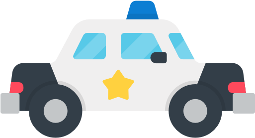 Car, Crash, Highway, Police, Security, Van, Vehicle - Police Car Icon Png (512x512)