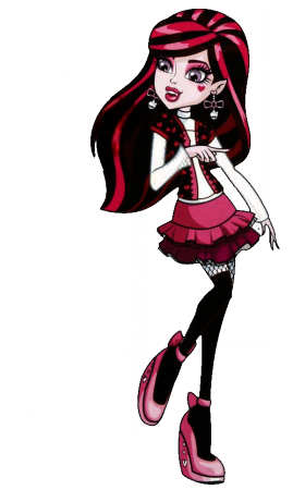 Monster High Party Hair Draculaura Doll - Draculaura Day At The Maul (269x450)
