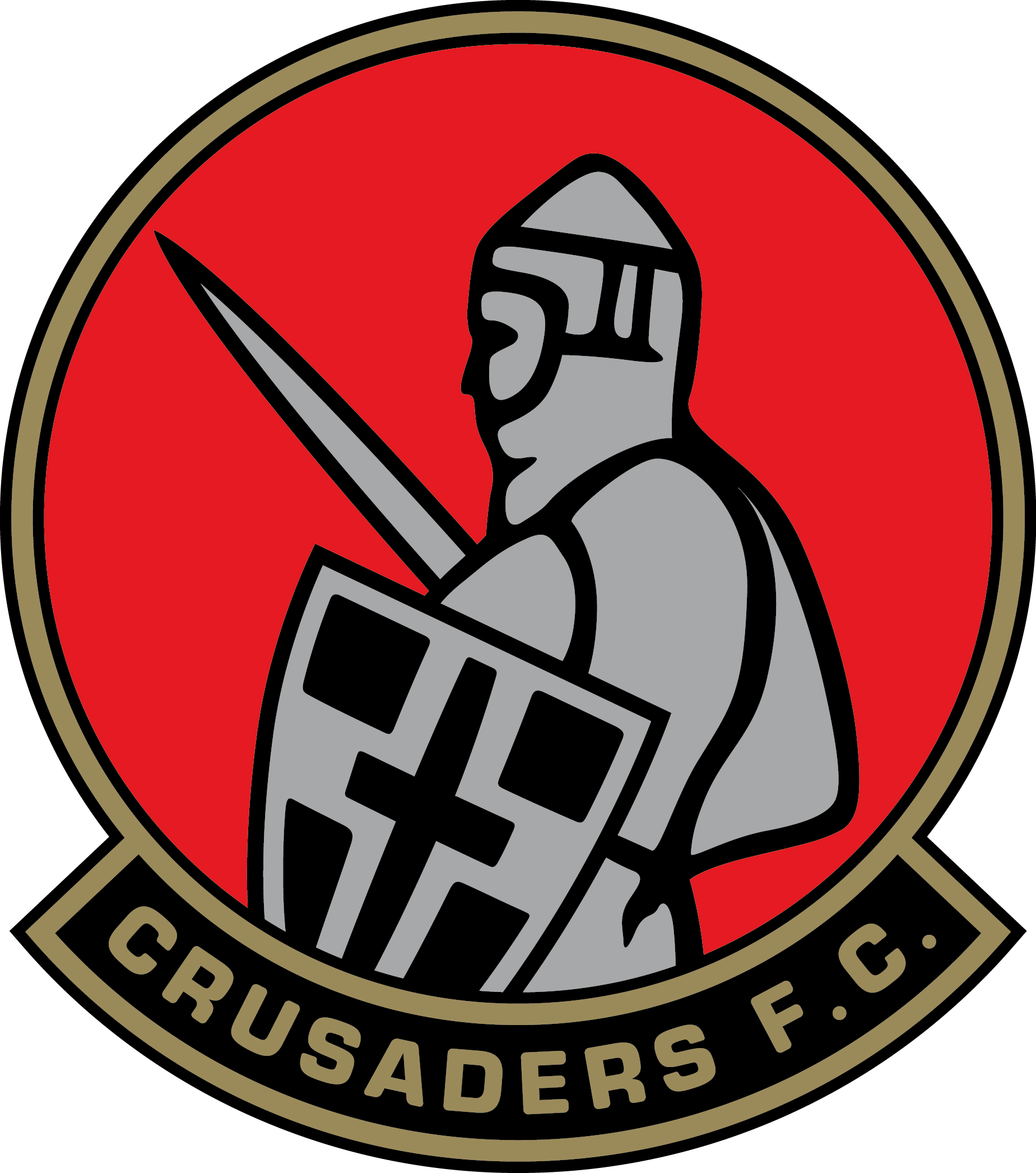 Fc Crusaders Belfast - Emblem (1849x2093)
