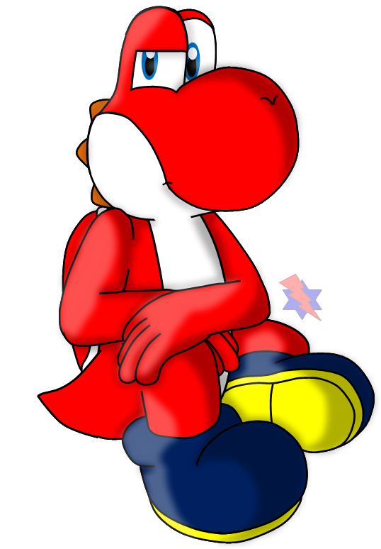 Just A Red Yoshi By Jei-ice - Red Yoshi (679x960)