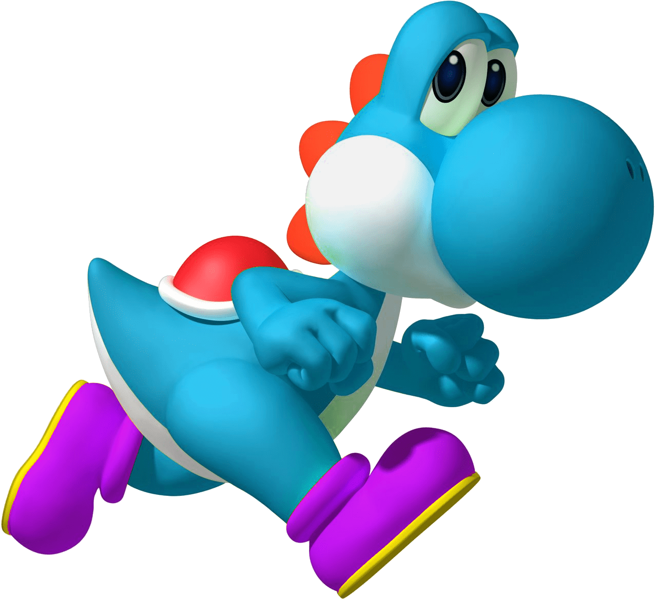 Super Mario Yoshi Running (1280x1168)