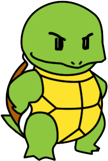 Slow Clipart Pagong - Squirtle Pokemon Con Lentes (400x420)