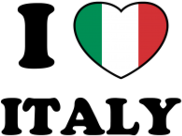 Love Italy Greeting Card (600x555)