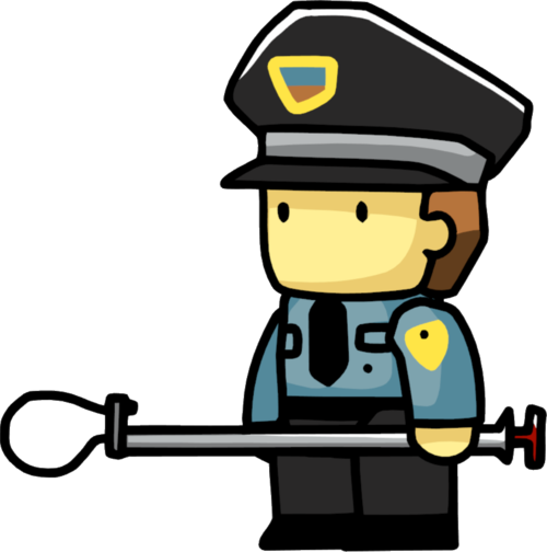 Scribblenauts Guardia De Seguridad De La Prisión De - Scribblenauts Dog Catcher (500x504)