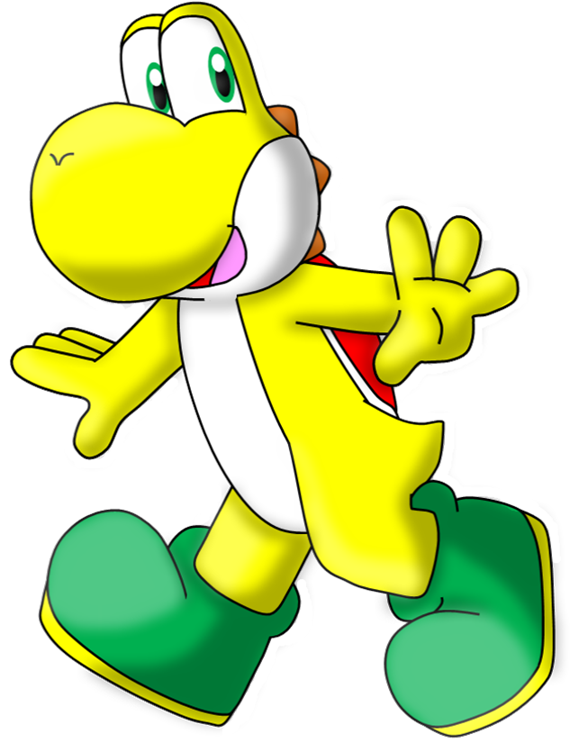 Just A Yellow Yoshi By Awsmyoshi - Cartoon (804x1022)