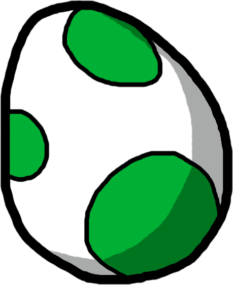 Yoshi Egg Clipart 3 By Diane - Yoshi Egg Logo (459x563)