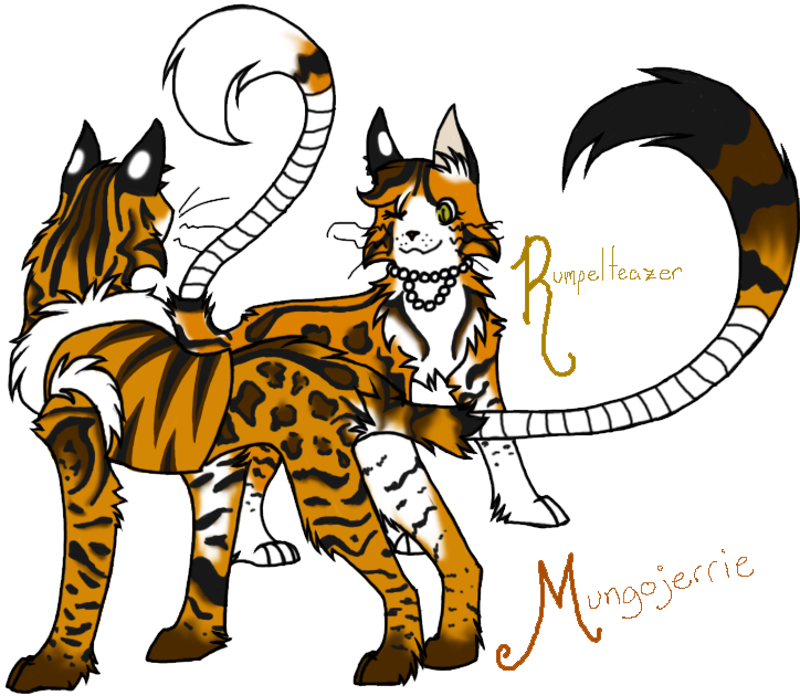 Jerrie And Teazer By Cheshirecatgrin - Cats (724x630)