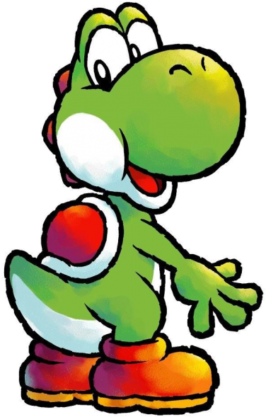 Yoshi From The Official Artwork Set For - Yoshi Sex (379x600)