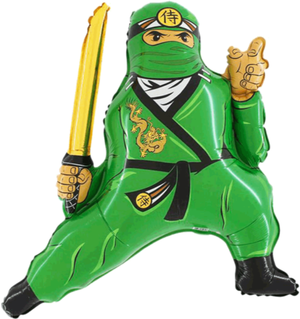 100 Store Ballonger - 27" Blue Ninja Jumbo Balloon - Mylar Balloons Foil (650x650)