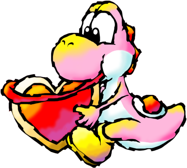 Pink Yoshi By Koshechkazlatovlaska - Yoshi Pink And Green Yoshi (712x546)