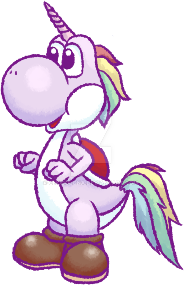 Yoshi Unicorn By Chocolona - Digital Art (852x937)