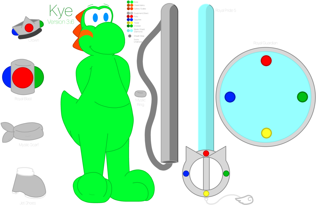 Kye The Yoshi - Digital Art (1120x713)