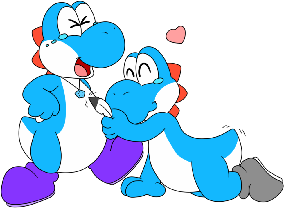 Yoshi Tickles By Joltink - Luigi (1020x783)