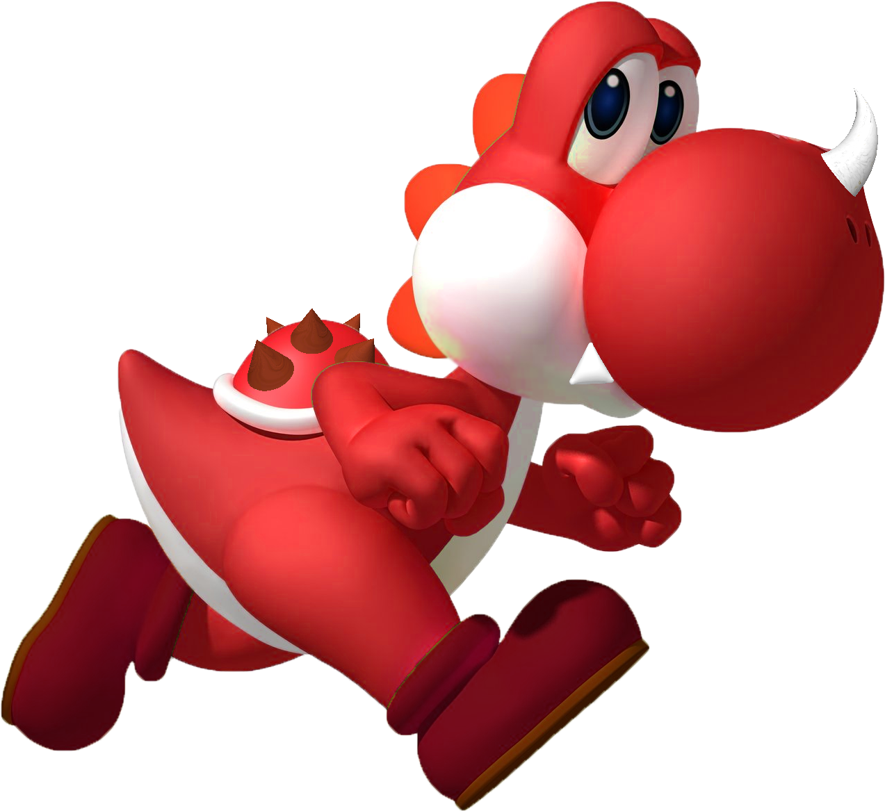 Request - - Red Yoshi Paper Mario (1280x1168)
