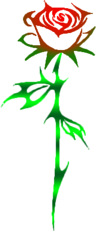 Thorny Rose Png My Rose Has Thorns By - Tribal Rose (600x1000)