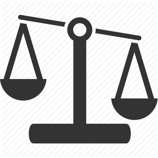 Balance, Justice, Law, Legal, Scales, Weigh Icon - Portable Network Graphics (512x512)