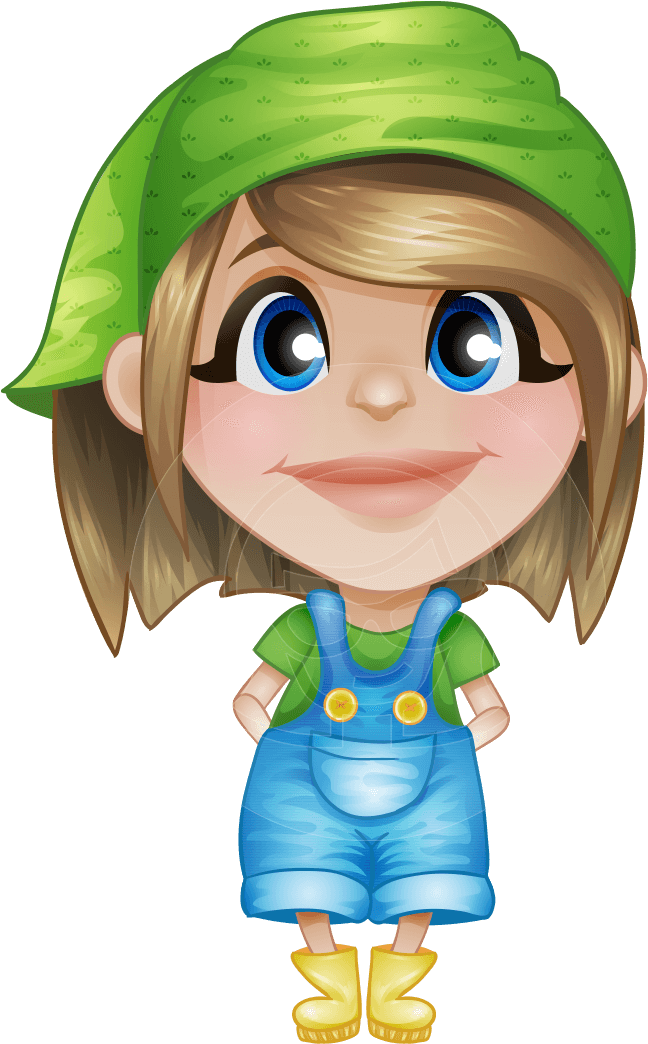 Harper The Little Farm Helper - Farmer Girl Png (957x1060)