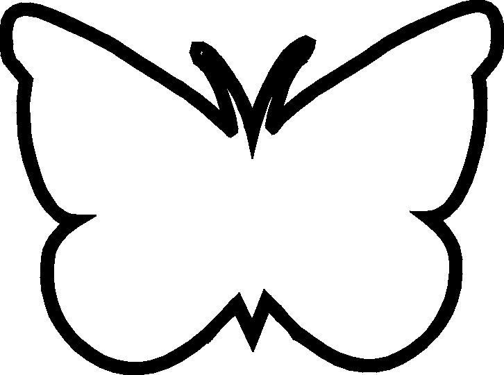 Butterfly Outline Free Download Clip Art Free Clip - Butterfly Outline Clip Art (726x540)