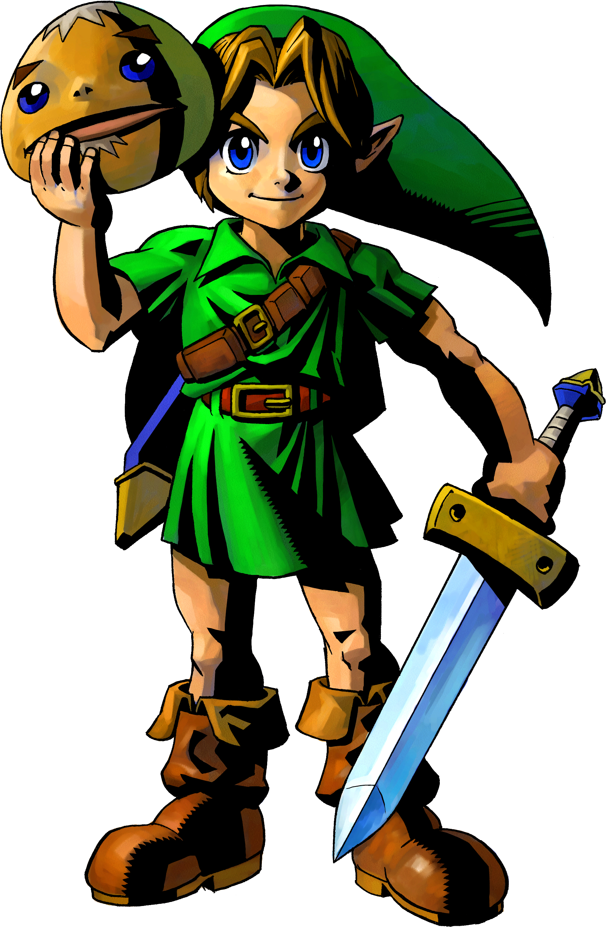 Mm Link Artwork - Legend Of Zelda Majora's Mask Link (1962x2999)