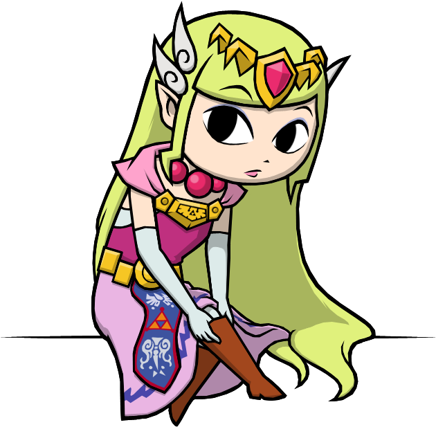 Princess Zelda 2 By Swordxdolphin - Cartoon (800x800)