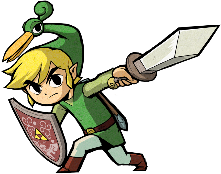 772px-tmc Link - Legend Of Zelda The Minish Cap Link (772x599)
