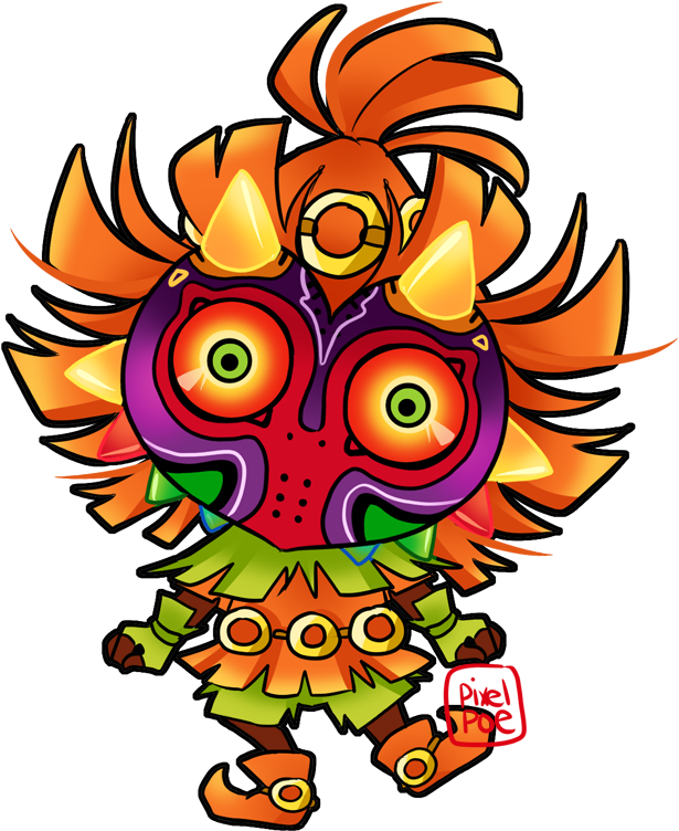 Majoras Mask Clipart - Zelda Majoras Mask Chibi (664x800)