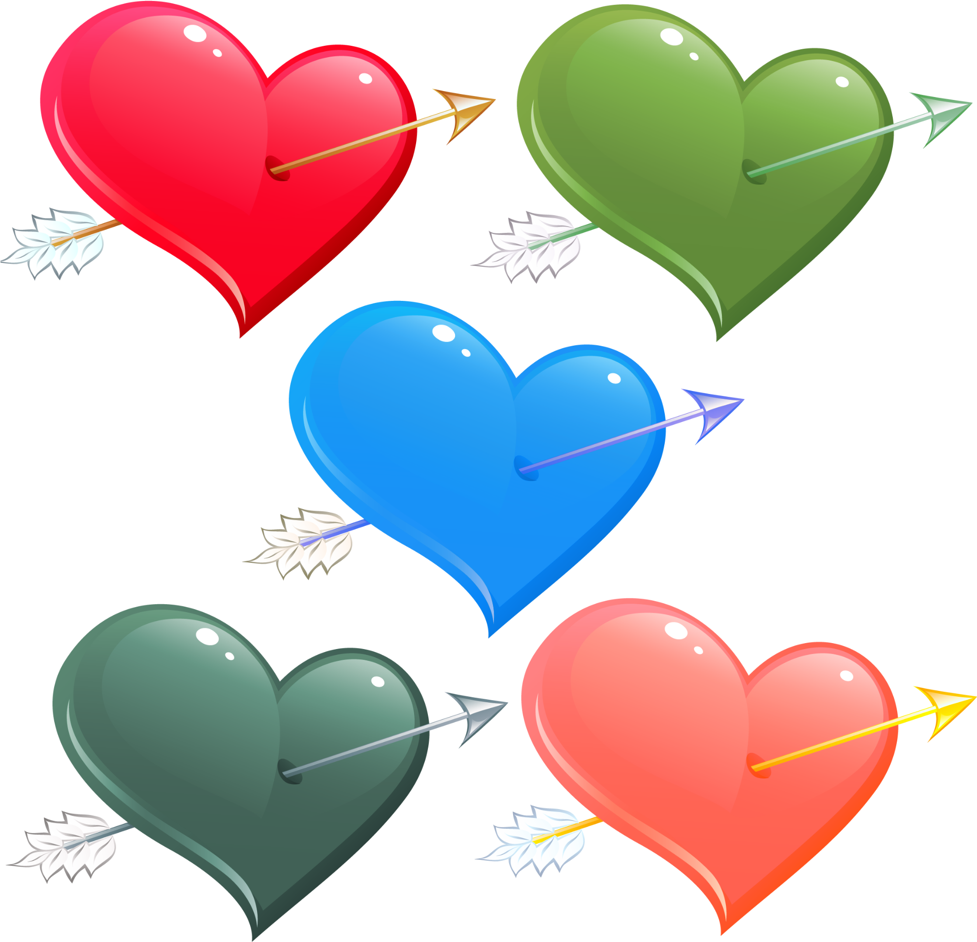 Clipart Heart - Butterfly (2000x2000)