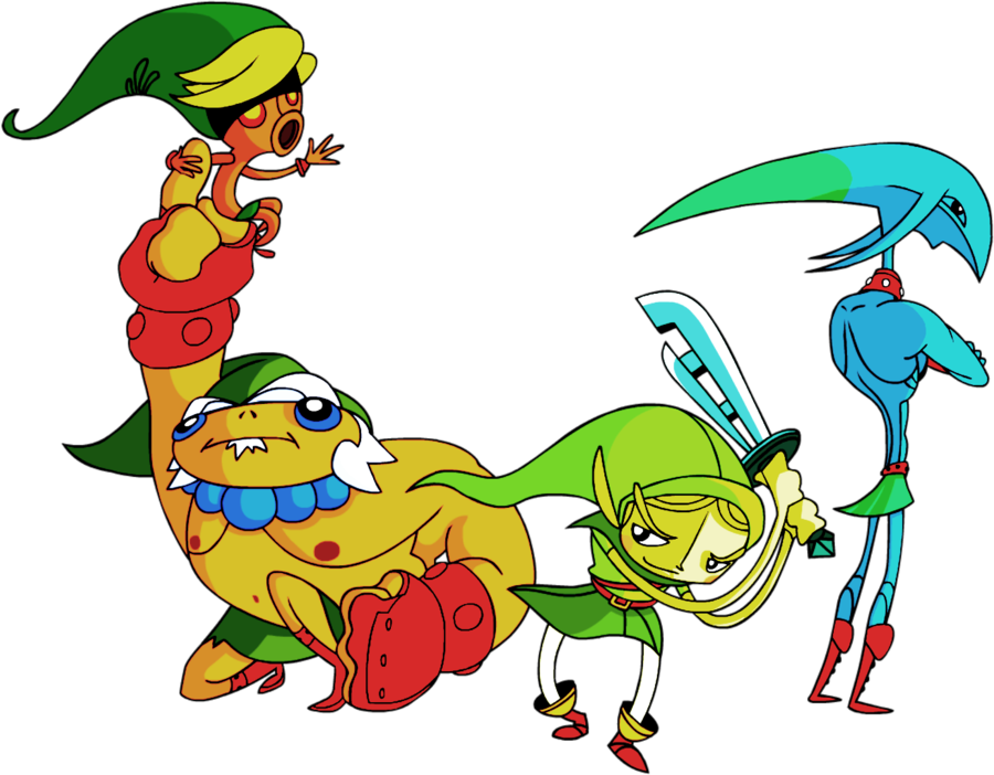 Deku, Goron, Link And Zora From Zelda - Legend Of Zelda Majoras Mask Zora (900x702)