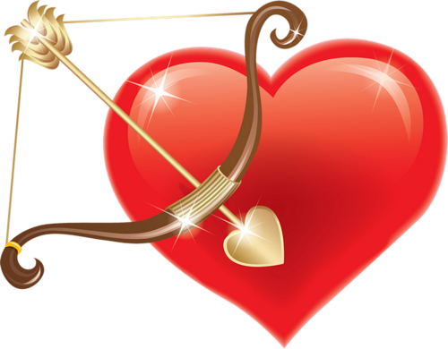 173 - Heart With A Bow And Arrow (645x503)
