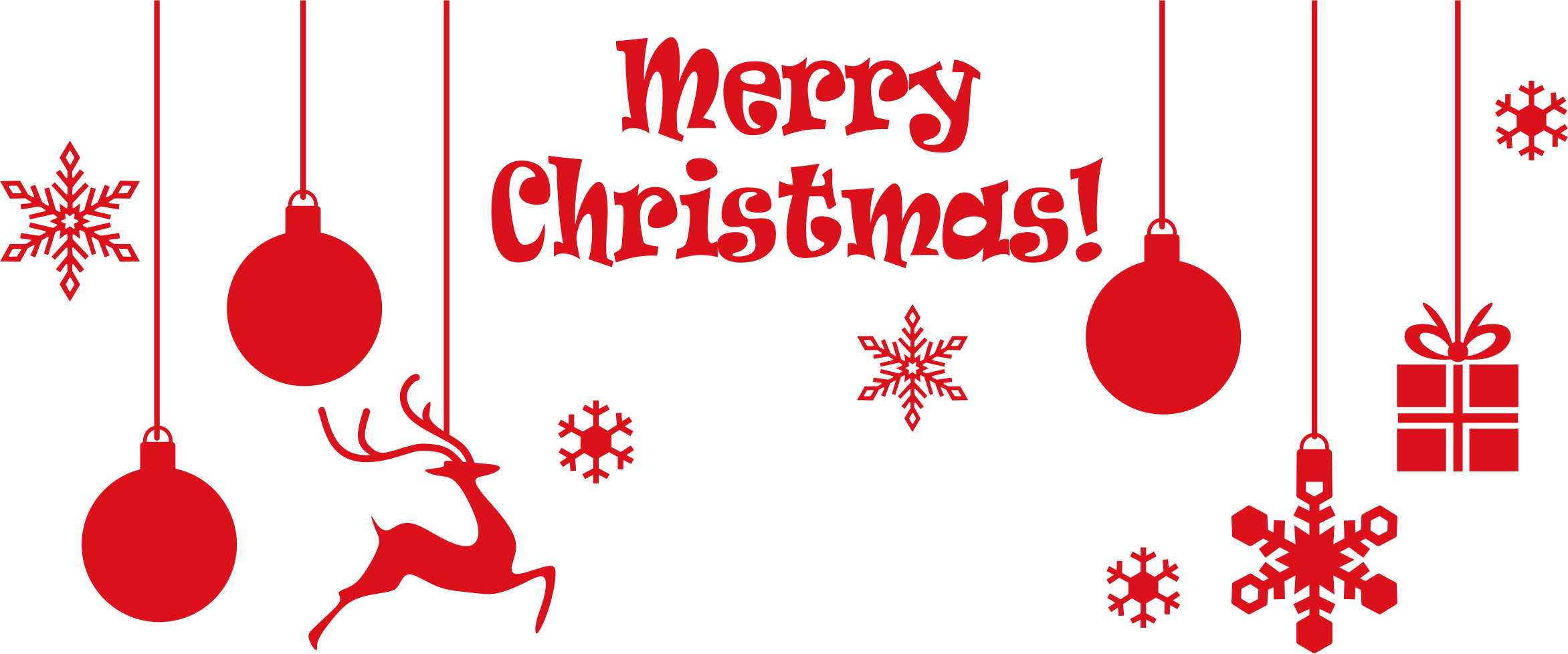 This Free Icons Png Design Of Merry Christmas Ornamental - Merry Christmas Png Transparent (2344x978)