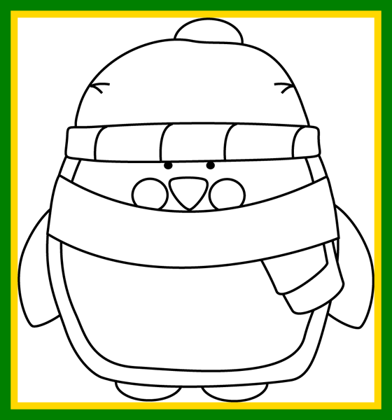 Penguin Clipart Penguin Clipart Black And White Free - Clip Art (560x600)