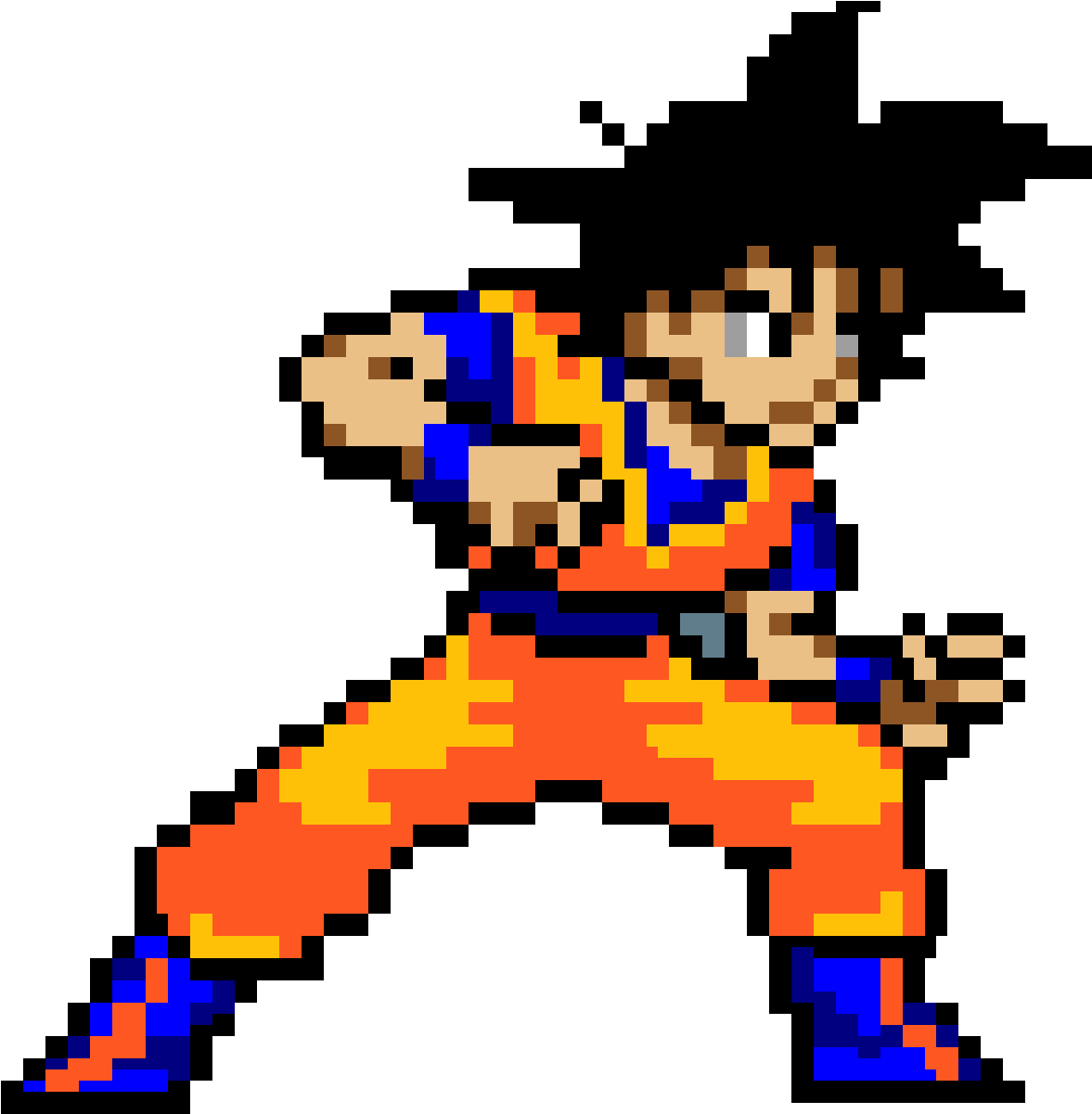 Dragon Ball Pixel Art Png (1200x1200)