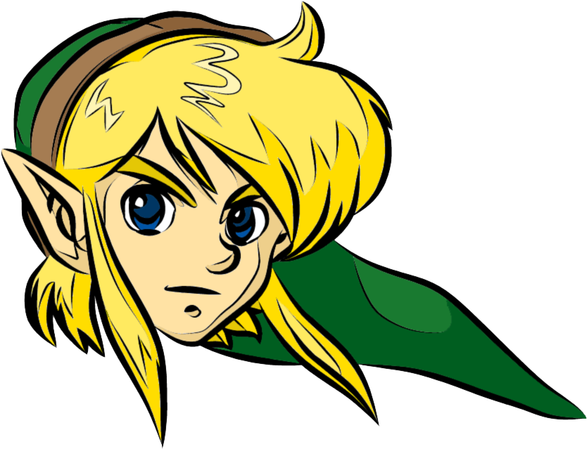 Link Zelda Head Png (841x642)