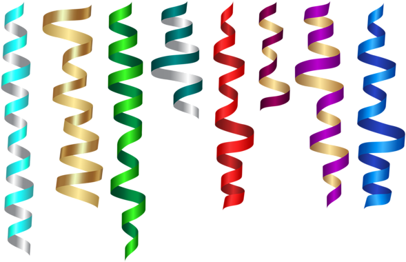 Curly Ribbons Png Clip Art Image - Clip Art (850x537)