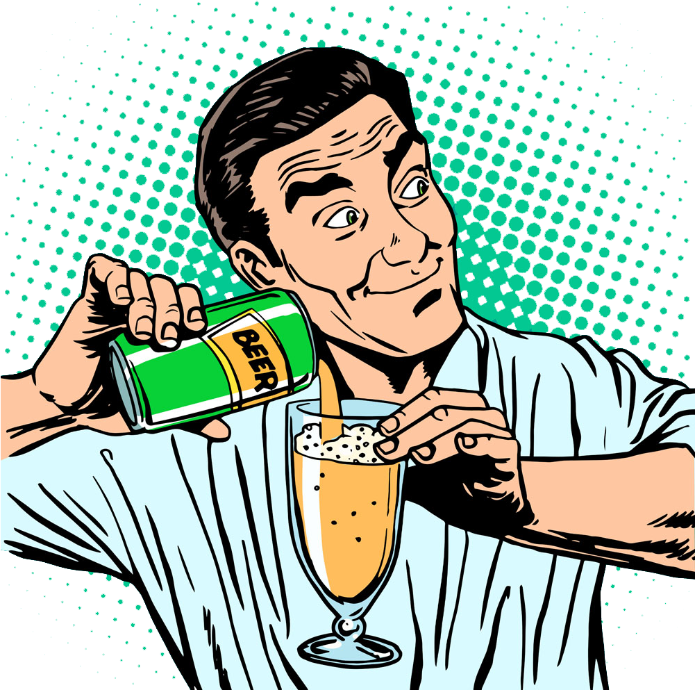 Beer Champagne Wine Alcoholic Drink - Modern Halftone - Blue And White Twin Duvet (1000x1000)