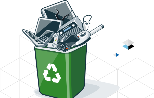 Banner Img - Electronic Recycling Png (645x412)