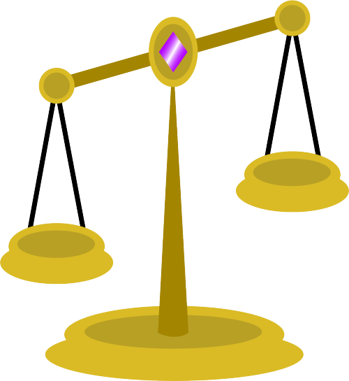 Balance Beam Scale Clipart - Scales Cutie Mark (500x545)