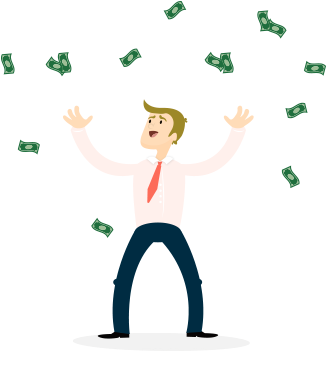 Online Inventory System Save Money - People With Money Png (325x388)
