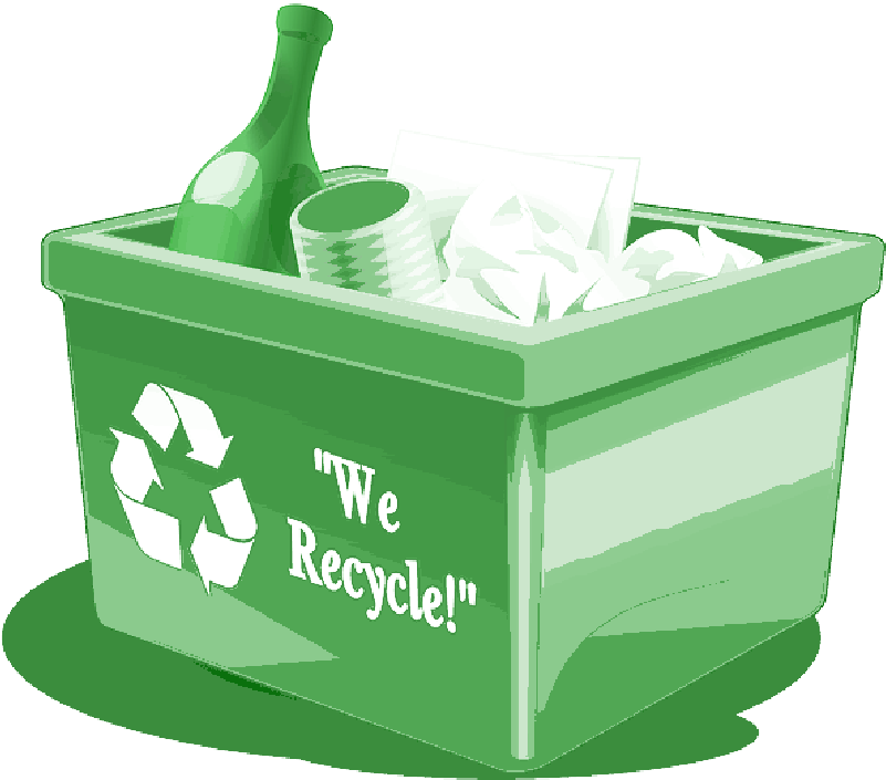 Box, Blue, Paper, People, Cartoon, Recycle, Recycling - Recycling Box Cartoon (800x863)