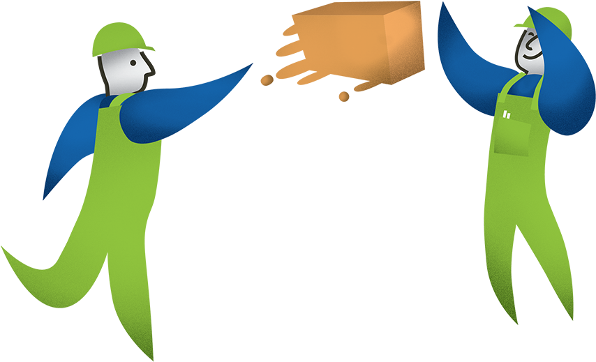 Add A Parallel Dimension - Warehouse Worker Png Animated (900x627)