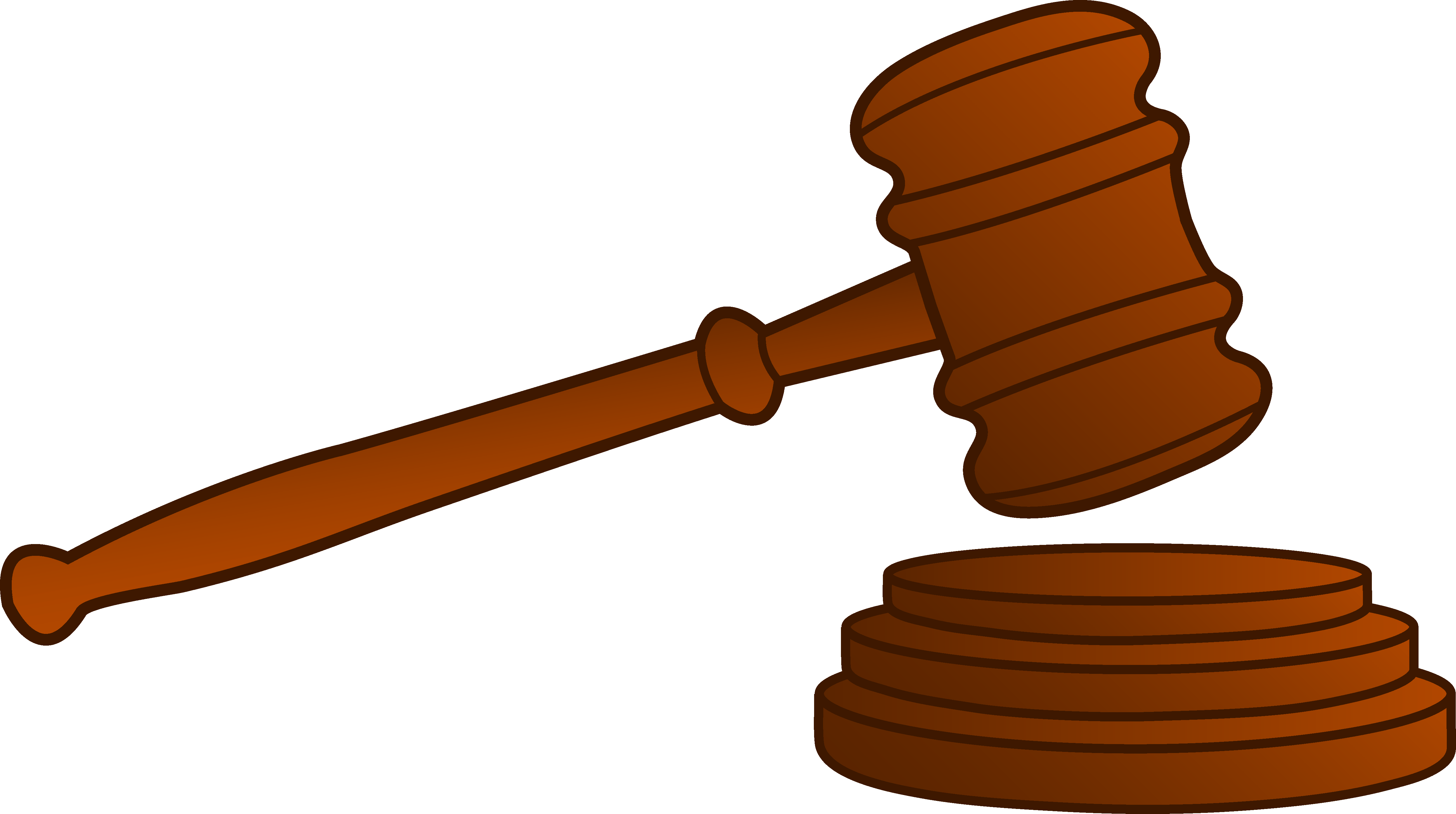 Law Gavel Clipart - Court Mallet Clip Art (5208x2910)